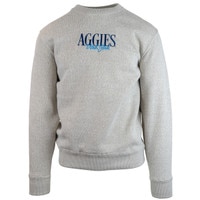 Utah State Aggies Textured Knit Embroidered Crew Sweatshirt